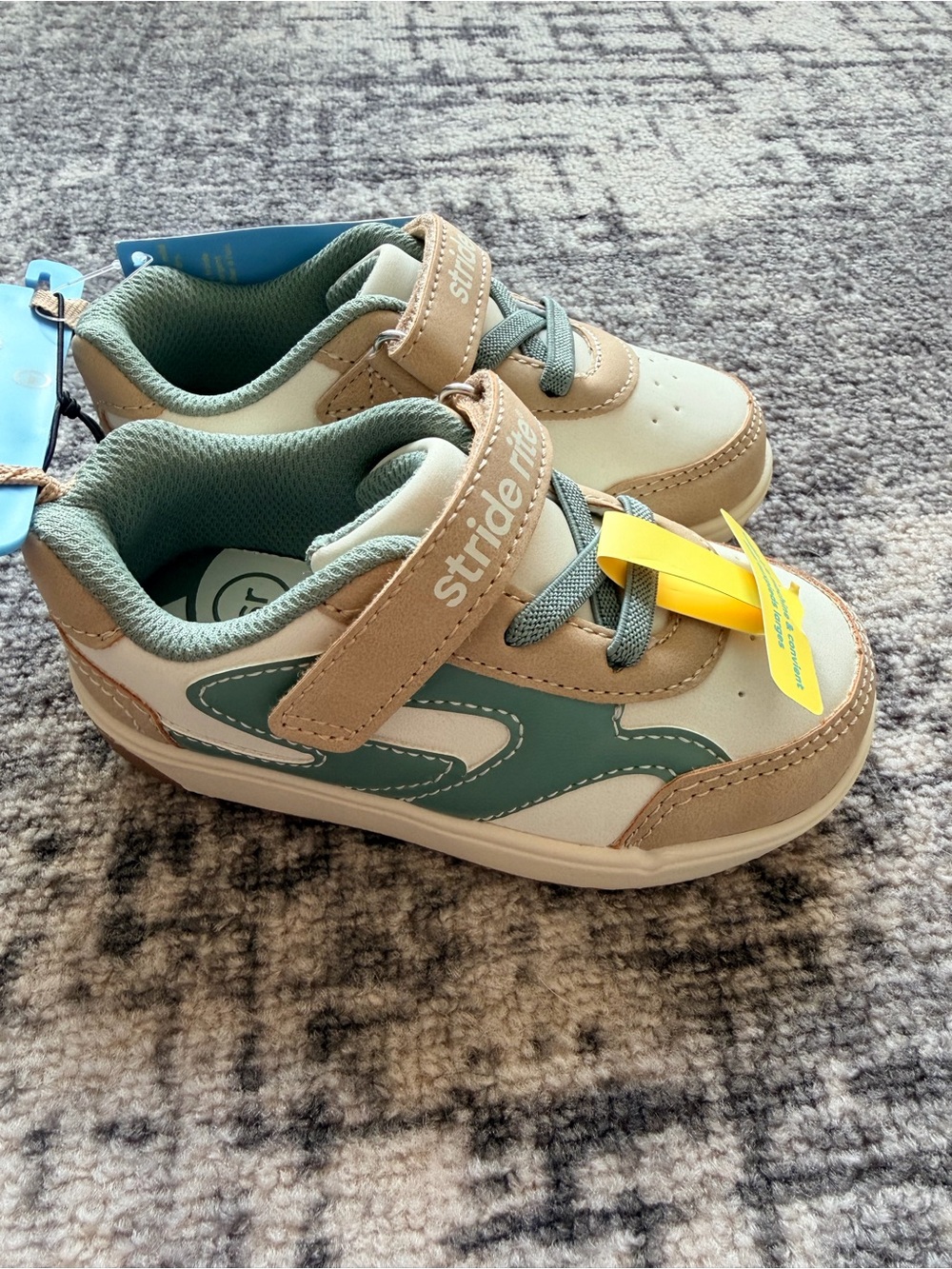 Stride Rite Kids' Sneakers in Teal and Tan
